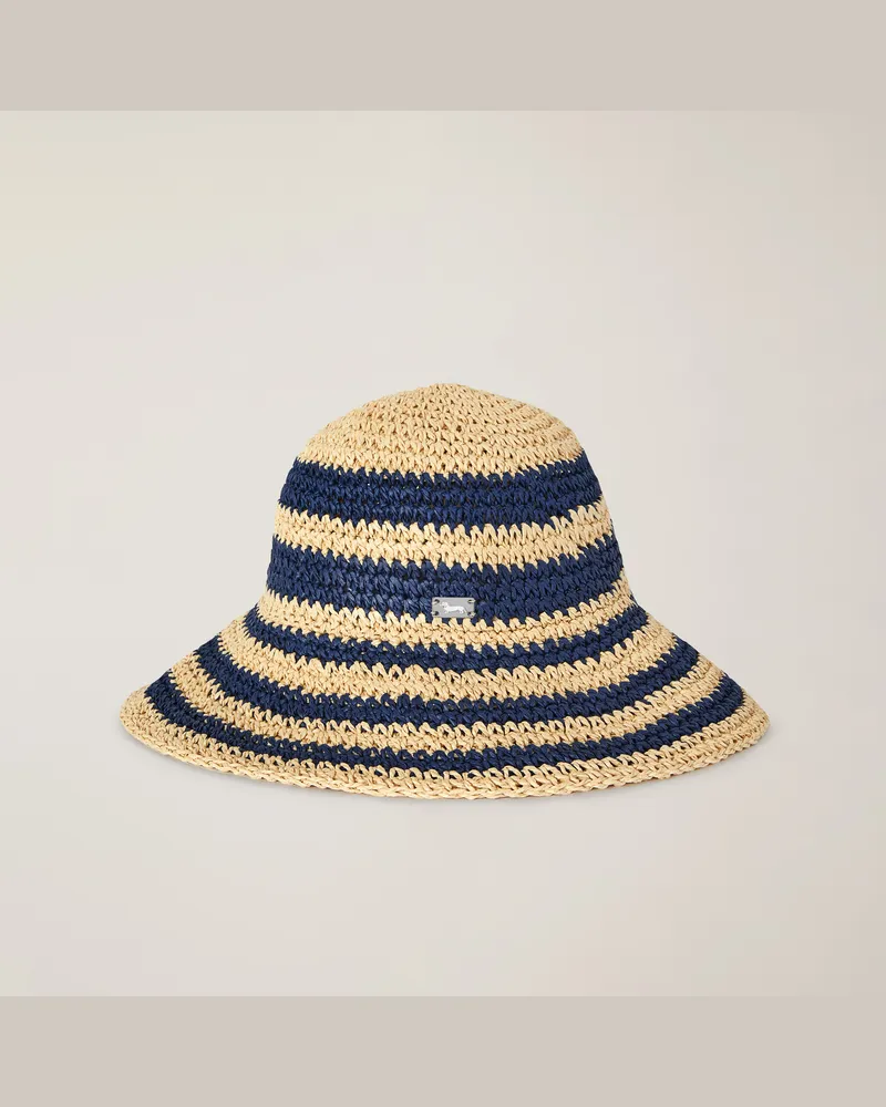 Harmont & Blaine Cappello Cloche A Righe Azzurro