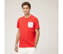 Harmont & Blaine T-Shirt Con Taschino Rosso