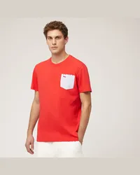 Harmont & Blaine T-Shirt Con Taschino Rosso