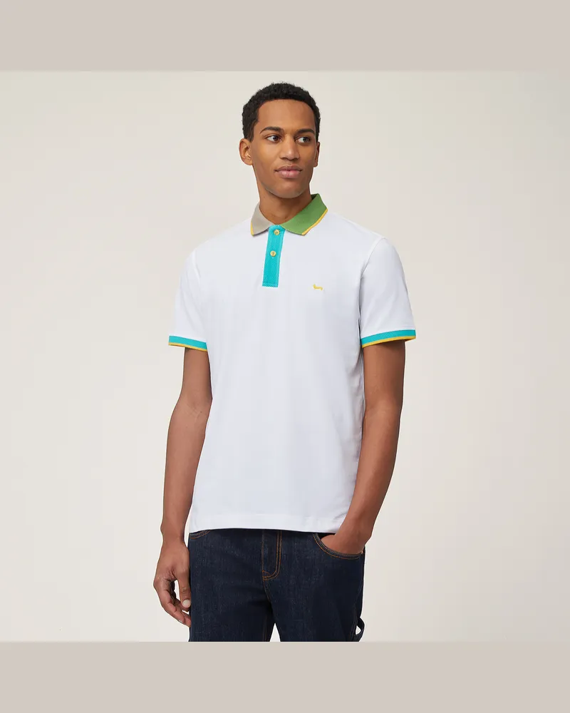 Harmont & Blaine Polo In Cotone Con Dettagli 3D Bianco