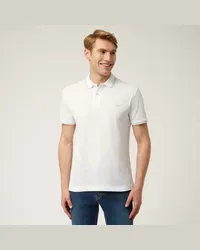 Harmont & Blaine Polo Essentials In Cotone Tinta Unita Bianco