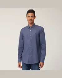 Harmont & Blaine Camicia Narrow Fit In Cotone Blu