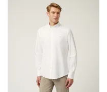 Camicia Essentials In Cotone Tinta Unita - Uomo Essentials  Bianco