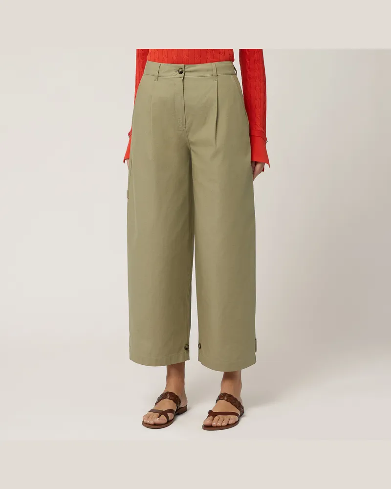 Harmont & Blaine Pantaloni A Fondo Arricciabile Verde