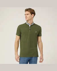 Harmont & Blaine Polo Con Collo Alla Coreana Verde