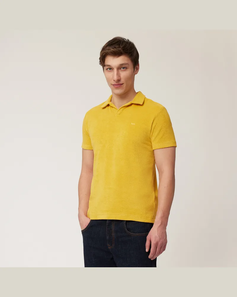 Harmont & Blaine Polo In Cotone Spugna Giallo