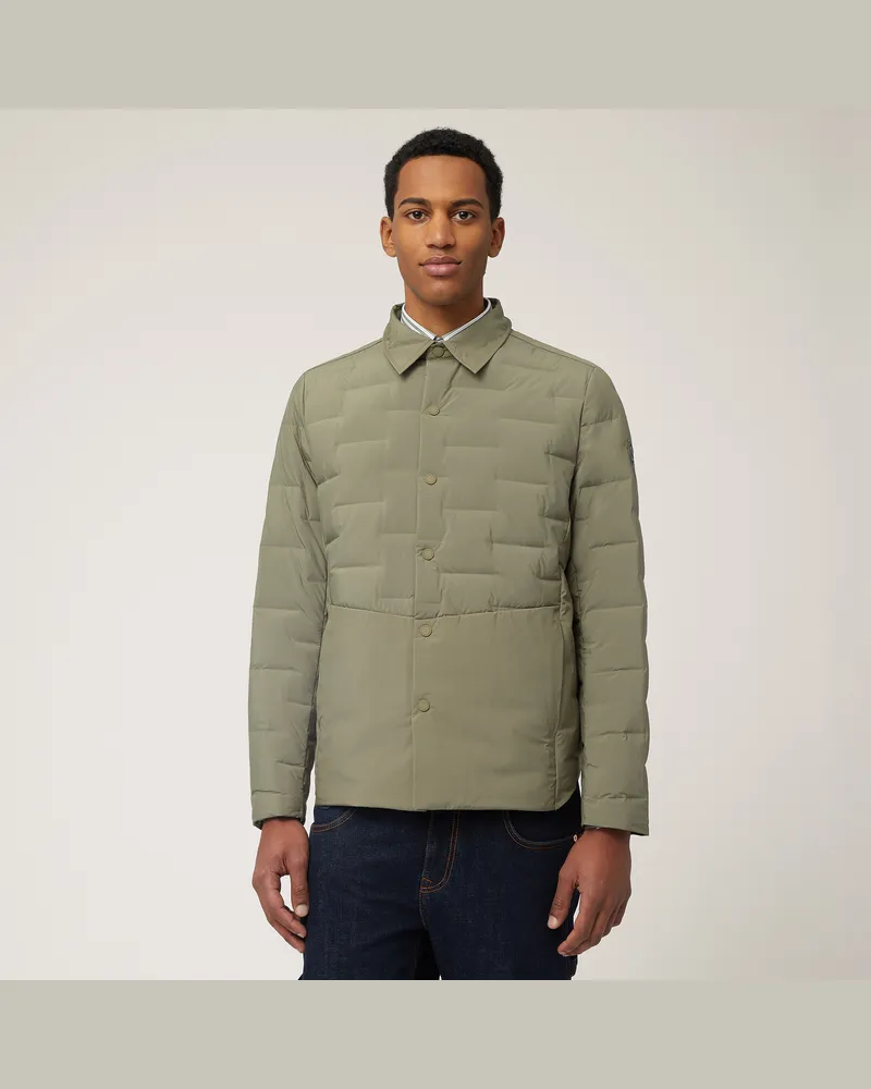 Harmont & Blaine Giubbotto Con Collo A Camicia Verde