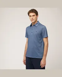 Harmont & Blaine Polo In Jersey Stampato Blu