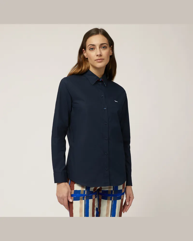 Harmont & Blaine Camicia Comfort In Cotone Blu