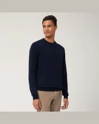 Harmont & Blaine Pullover Girocollo In Cashmere Blu