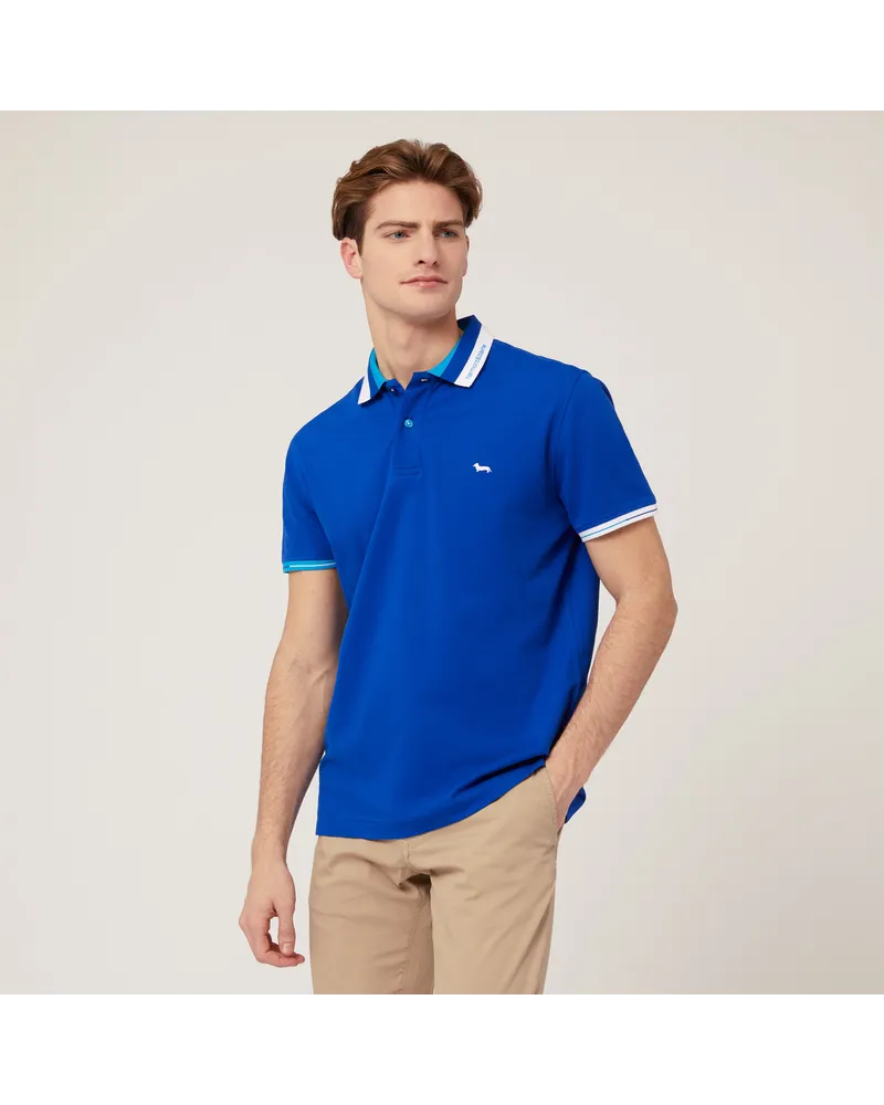 Harmont & Blaine Polo Con Dettagli Rigati Ortensia