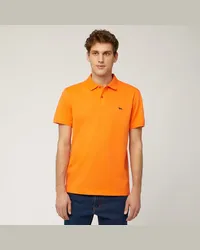 Harmont & Blaine Polo Con Lettering E Logo Arancione