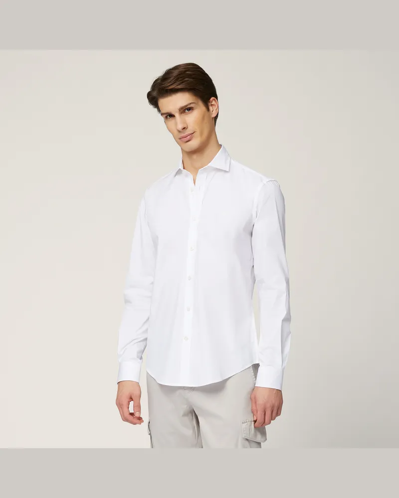 Harmont & Blaine Camicia Con Collo Francese Bianco