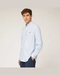 Harmont & Blaine Camicia In Tencel A Righe Azzurro