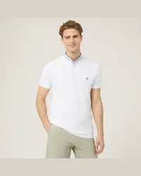 Harmont & Blaine Polo Con Collo Alla Coreana Bianco