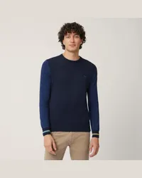 Harmont & Blaine Pullover Con Polsi Rigati Blu