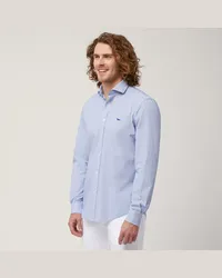 Harmont & Blaine Camicia Con Contrasti Interni Blu