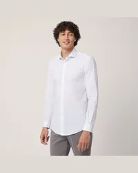 Harmont & Blaine Camicia In Cotone Stretch Bianco