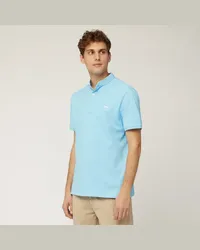 Harmont & Blaine Polo Con Collo Alla Coreana Azzurro