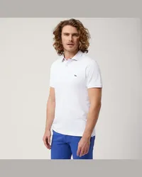 Harmont & Blaine Polo Con Collo In Costina Bianco