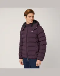 Harmont & Blaine Bomber In Nylon Termosaldato Prugna