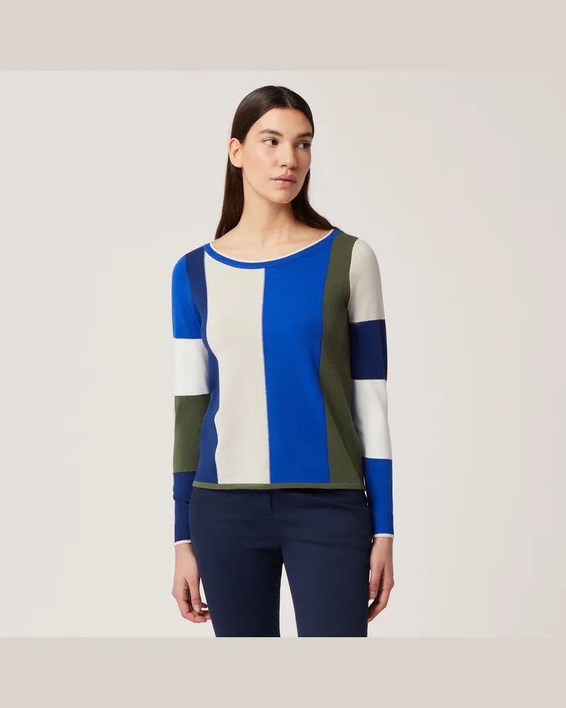 Harmont & Blaine Maglia Color Block Blu