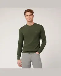 Harmont & Blaine Pullover Girocollo Texture 3D Verde