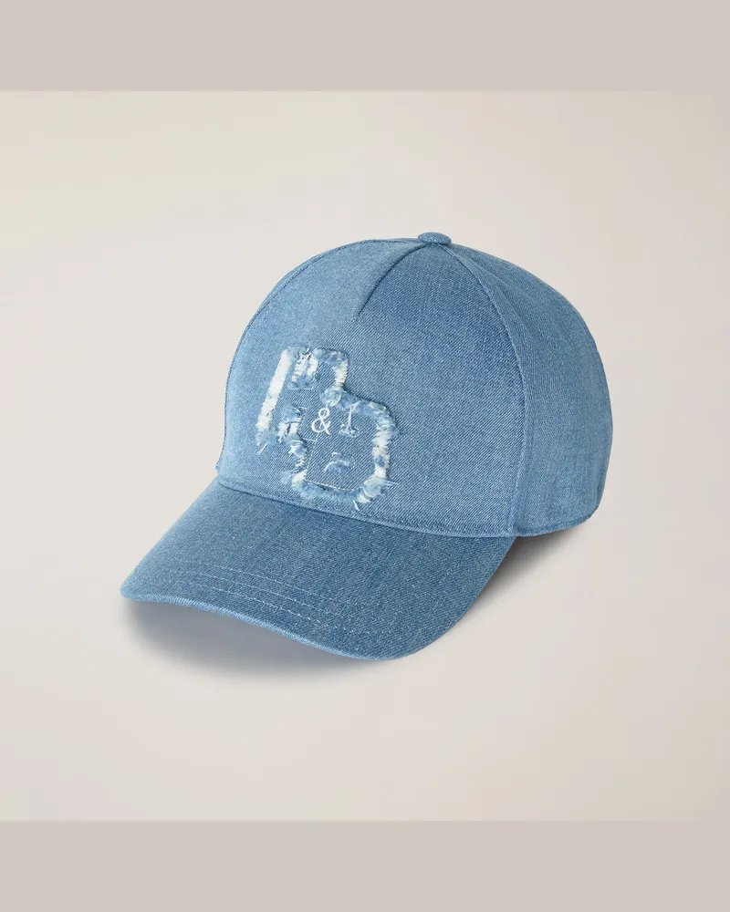 Harmont & Blaine Cappello Da Baseball In Denim Blu