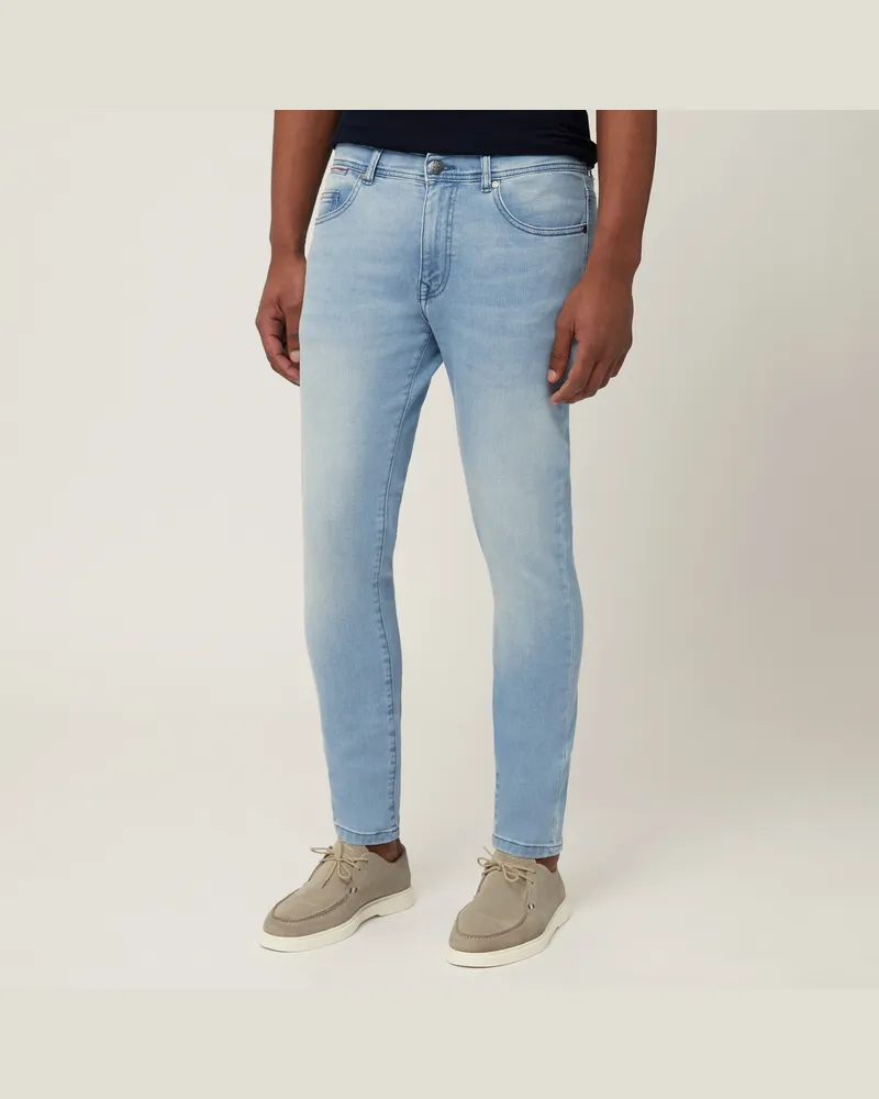 Harmont & Blaine Denim Cinque Tasche Slim Blu