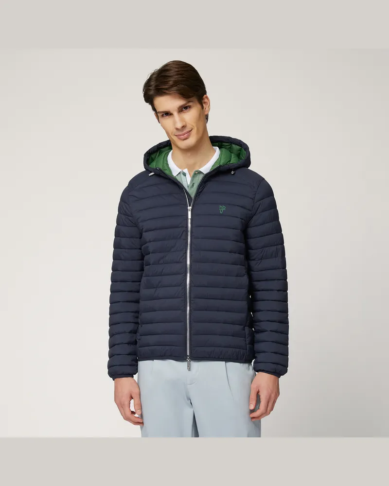 Harmont & Blaine Piumino In Nylon Trapuntato Blu
