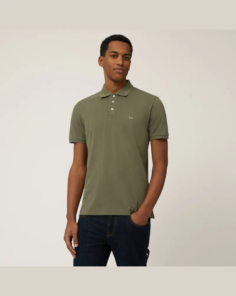 Harmont & Blaine Polo Con Patch Bassotto Verde