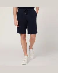 Harmont & Blaine Shorts In Cotone Stretch Con Tasca Posteriore Blu