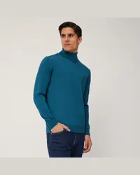 Harmont & Blaine Dolcevita In Lana Merino Blu