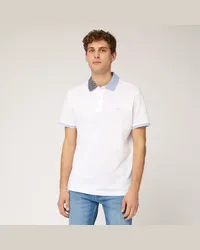 Harmont & Blaine Polo Con Stampa A Contrasto Bianco