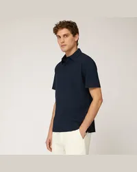 Harmont & Blaine Polo In Jersey Di Cotone Blu