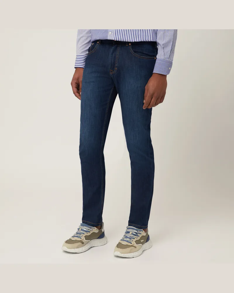 Harmont & Blaine Jeans 5 Tasche Narrow Fit Blu