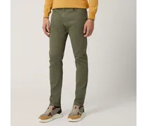 Pantalone Cinque Tasche Narrow Fit - Uomo Pantaloni Verde Oliva