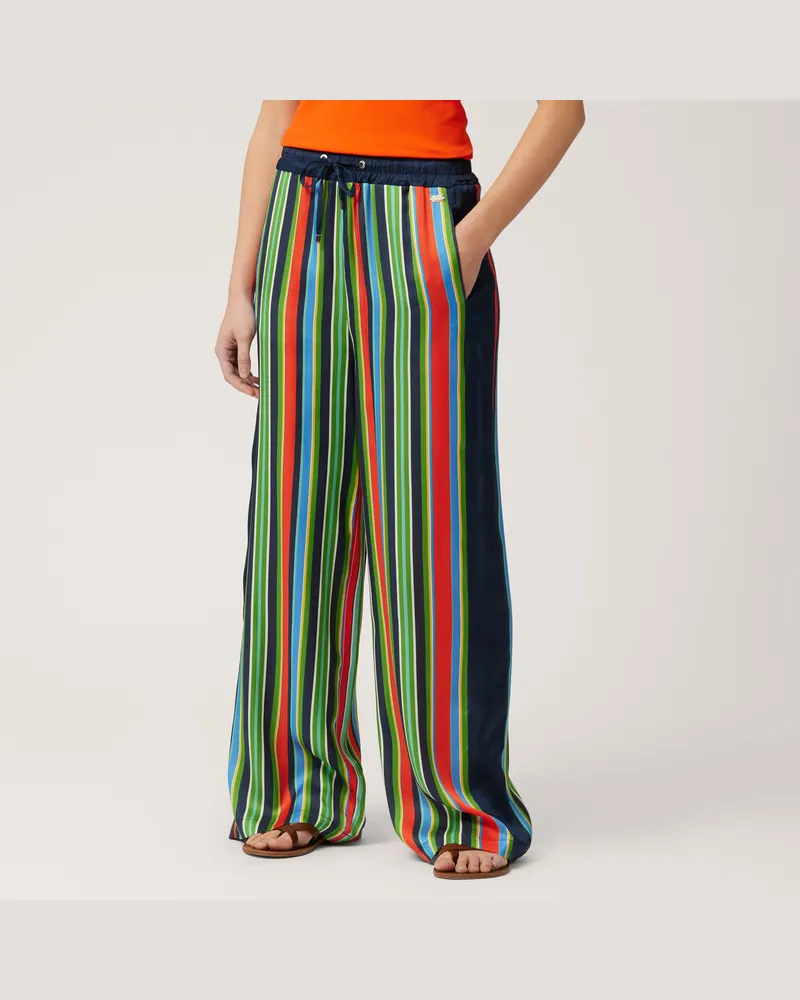 Harmont & Blaine Pantaloni A Righe Multicolor Blu