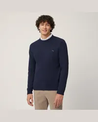 Harmont & Blaine Pullover Girocollo Misto Lana Blu