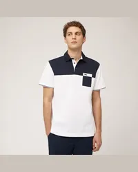 Harmont & Blaine Polo Color Block In Cotone Blu