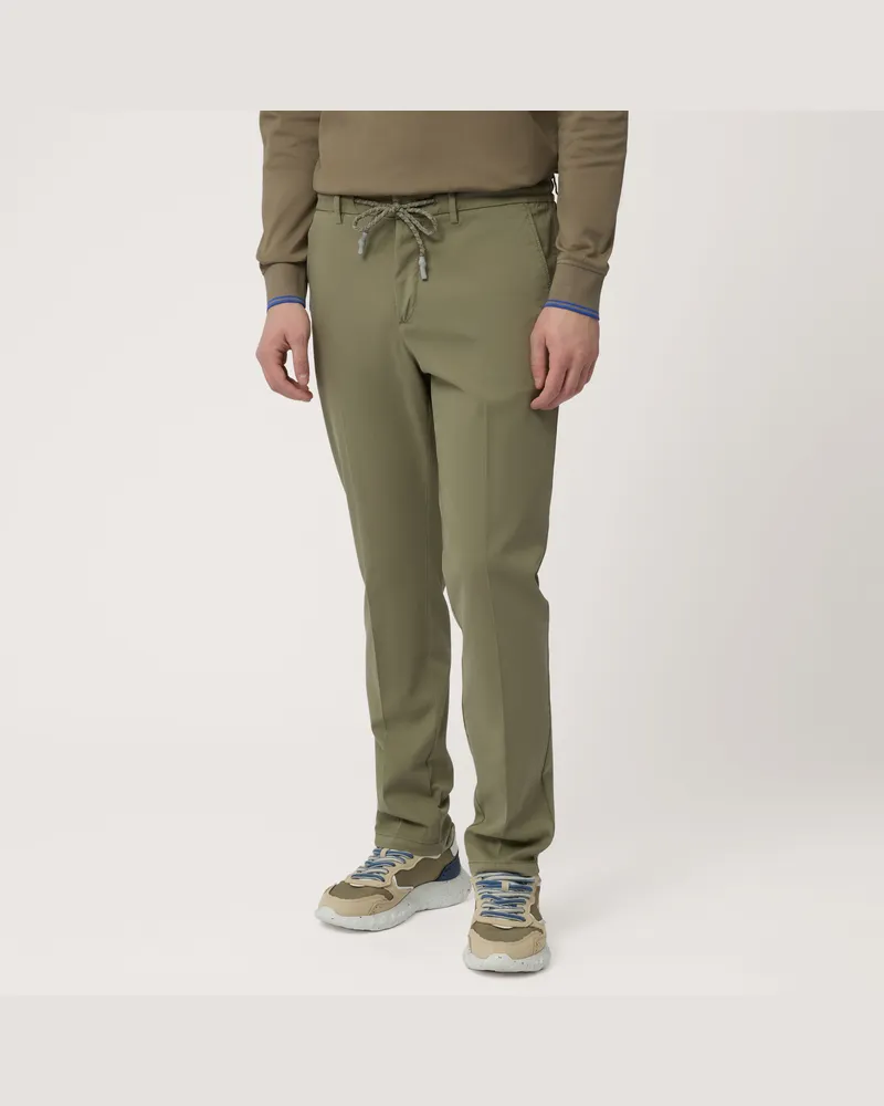 Harmont & Blaine Pantaloni Jogger In Cotone Verde
