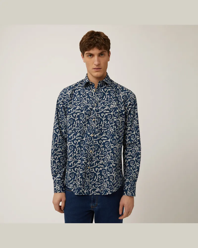 Harmont & Blaine Camicia Con Fantasia All Over Lavanda