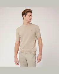 Harmont & Blaine T-Shirt A Maniche Corte Beige