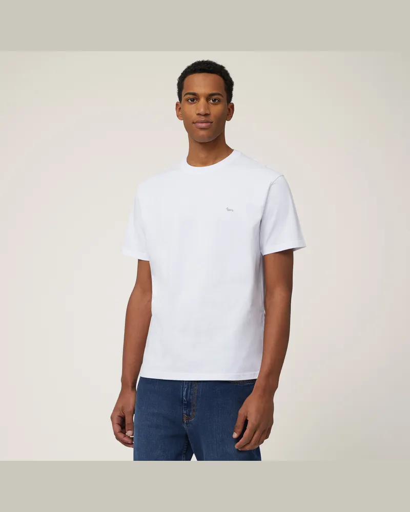 Harmont & Blaine T-Shirt Relaxed Fit In Cotone Bianco