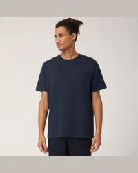 Harmont & Blaine T-Shirt Relaxed Fit Con Logo Blu