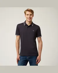 Harmont & Blaine Polo Essentials In Cotone Tinta Unita Blu