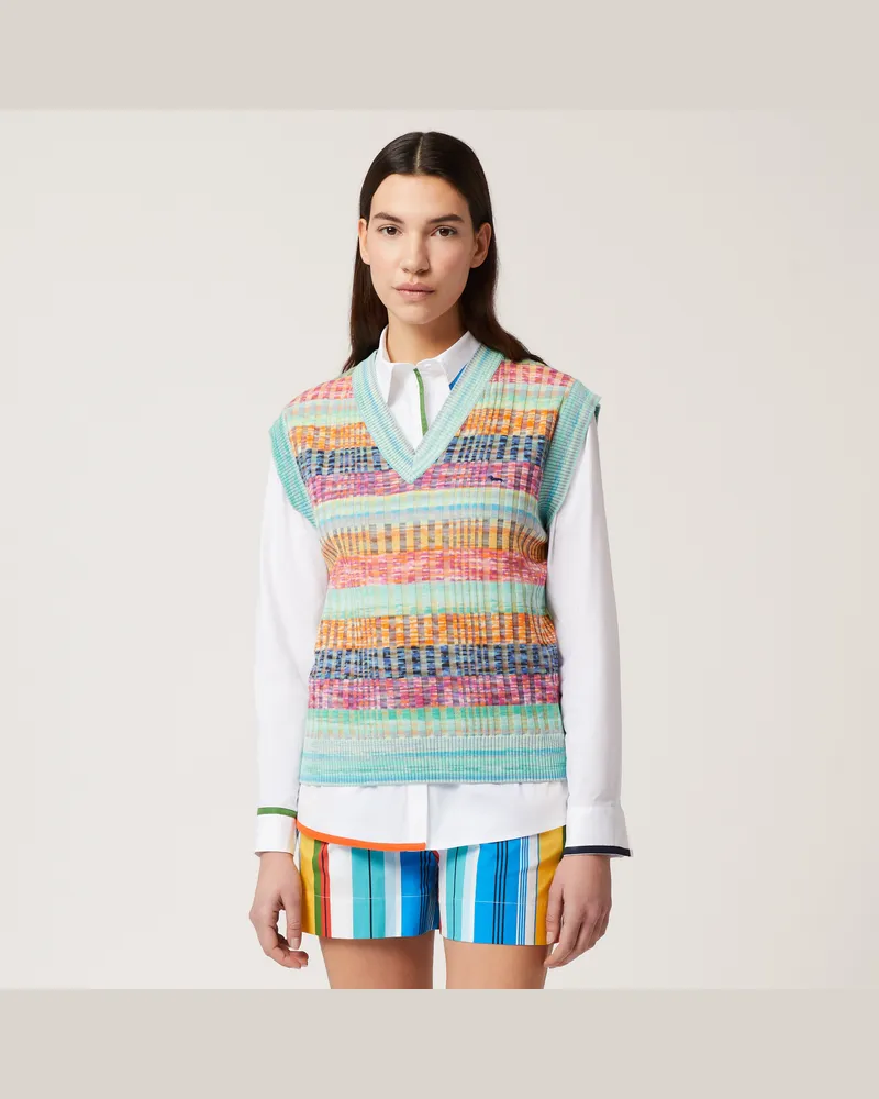 Harmont & Blaine Gilet A Coste Multicolor Verde