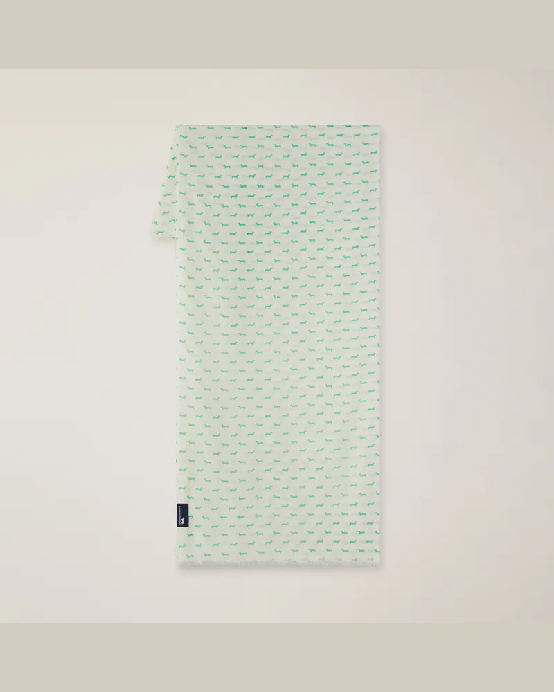 Harmont & Blaine Sciarpa Con Bassotti All Over Bianco