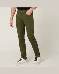 Harmont & Blaine Pantaloni In Cotone Stretch Verde