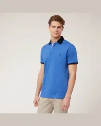 Harmont & Blaine Polo Con Collo A Contrasto Blu